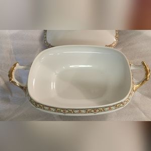 24k Gold Antique Vignaud Limoges France- Pattern VIG167. Serving dishes.
